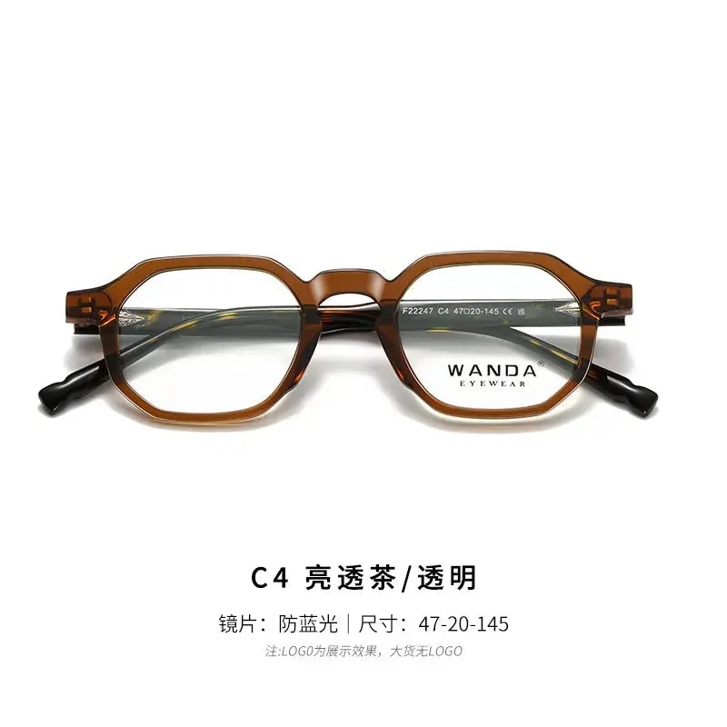 Women's Oval Full Rim TR90 Flat Top Prescription Glasses 22247 — view 5 | Rx Spectacle