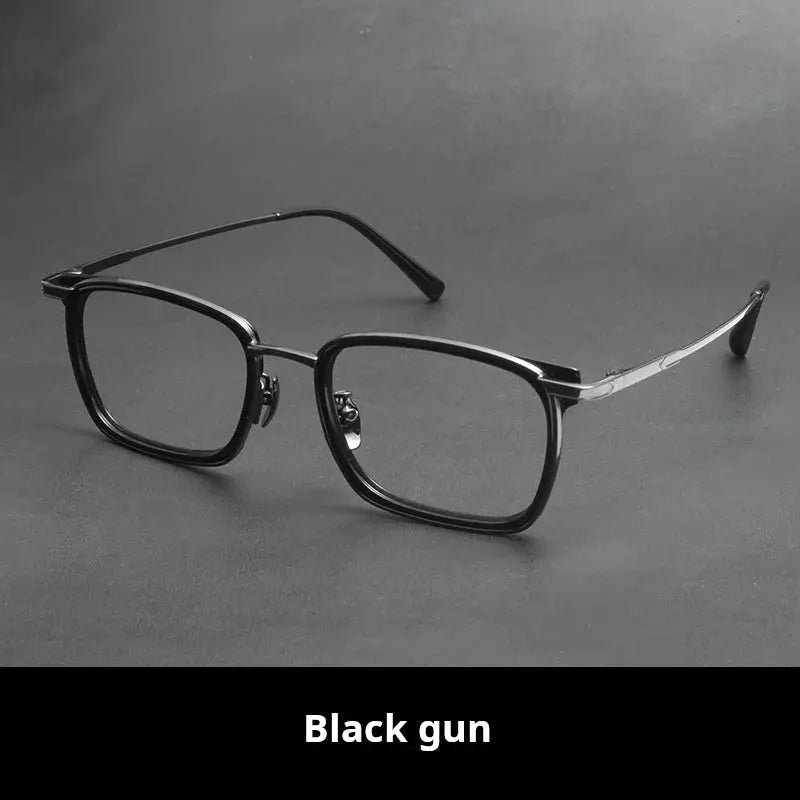 Unisex Square Full Rim Titanium Prescription Glasses 721610 — view 5 | Rx Spectacle
