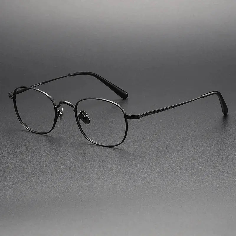 Women's Oval Full Rim Titanium Prescription Glasses 959125 — view 6 | Rx Spectacle