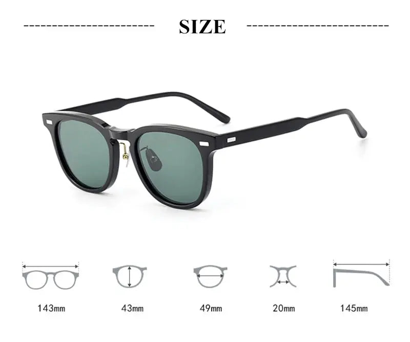Unisex Square Full Rim Acetate Prescription Glasses 8153 — view 8 | Rx Spectacle