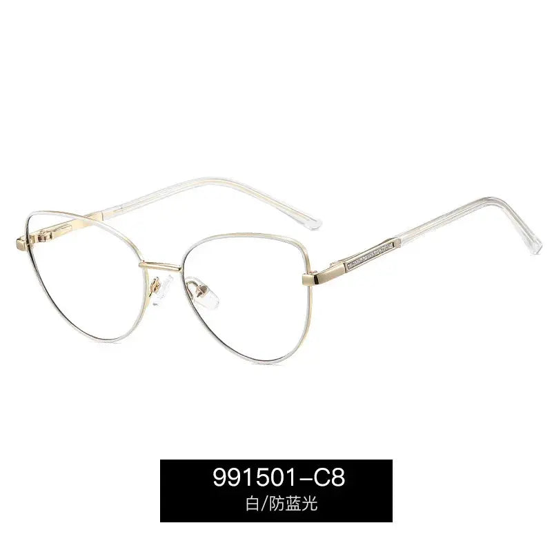 Unisex Cat Eye Full Rim Alloy Prescription Glasses 991501 — view 10 | Rx Spectacle