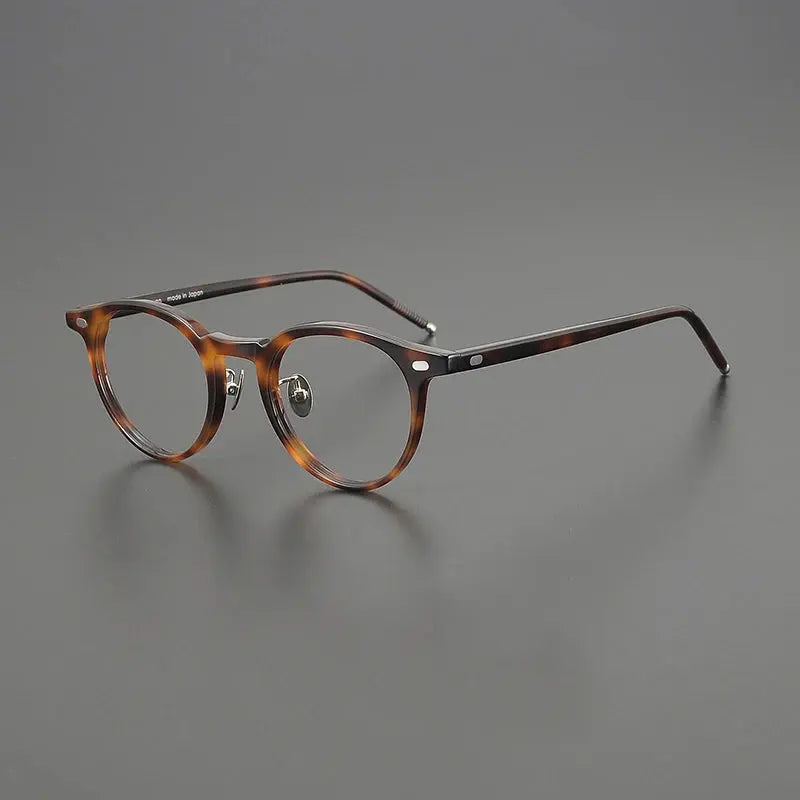 Unisex Round Full Rim Acetate Prescription Glasses 195493 — view 6 | Rx Spectacle