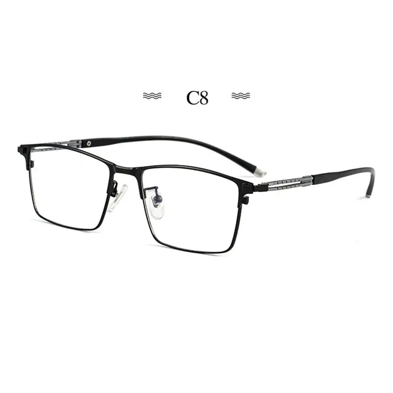 Women's Browline Semi-Rimless Titanium Prescription Glasses 486127 — view 6 | Rx Spectacle