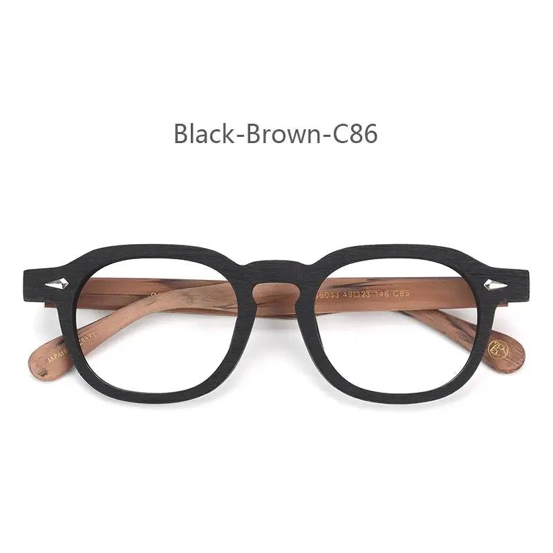 Unisex Oval Full Rim Acetate Flat Top Oversized Prescription Glasses 698183 — view 5 | Rx Spectacle