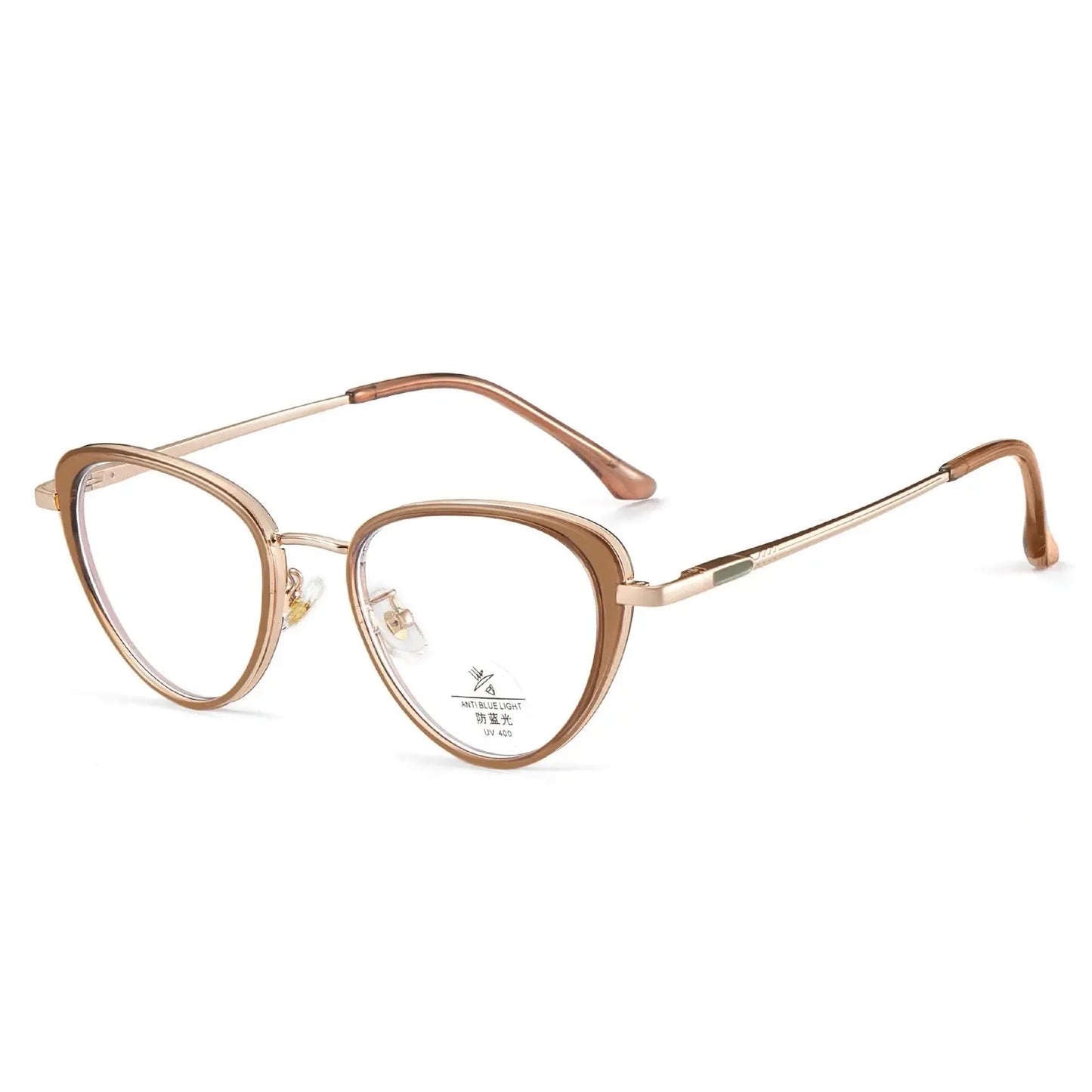 Women's Cat Eye Full Rim TR90 Prescription Glasses Y11931 — view 11 | Rx Spectacle
