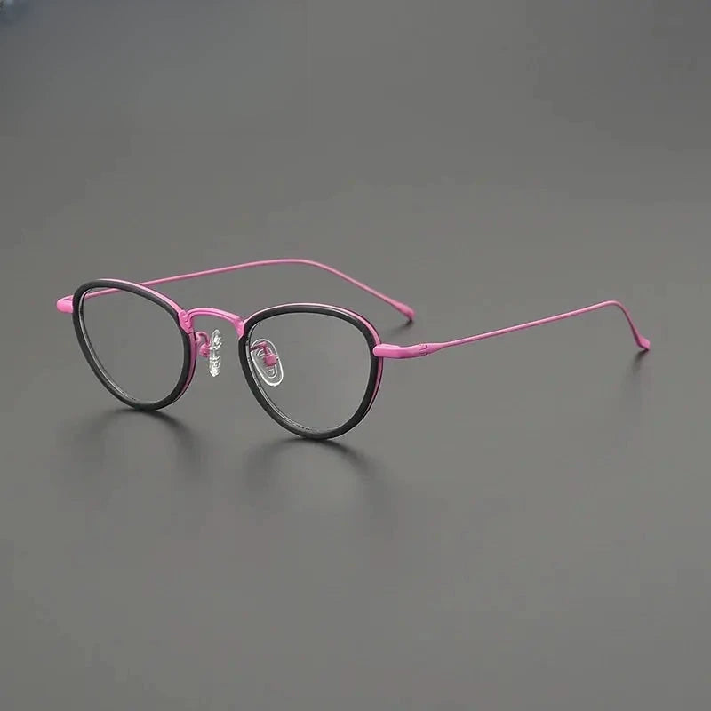 Women's Cat Eye Full Rim Titanium Prescription Glasses G85896 — view 8 | Rx Spectacle