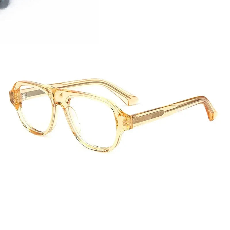 Men's Browline Full Rim Acetate Prescription Glasses 668008 — view 6 | Rx Spectacle
