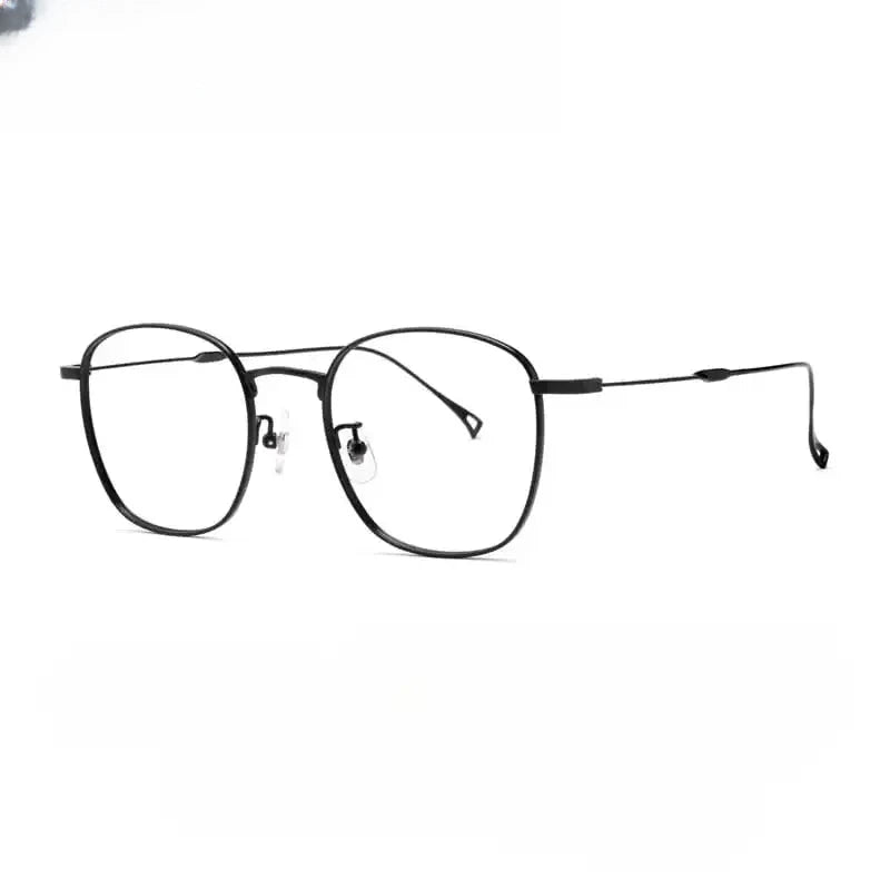 Unisex Square Full Rim Titanium Prescription Glasses 686247 — view 6 | Rx Spectacle