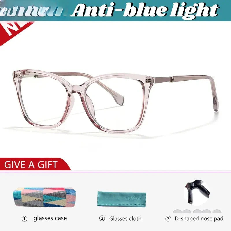 Women's Cat Eye Full Rim TR90 Reading Glasses 627007 — view 8 | Rx Spectacle