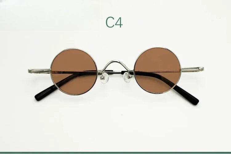 Unisex Round Full Rim Alloy Prescription Glasses 3836 — view 15 | Rx Spectacle