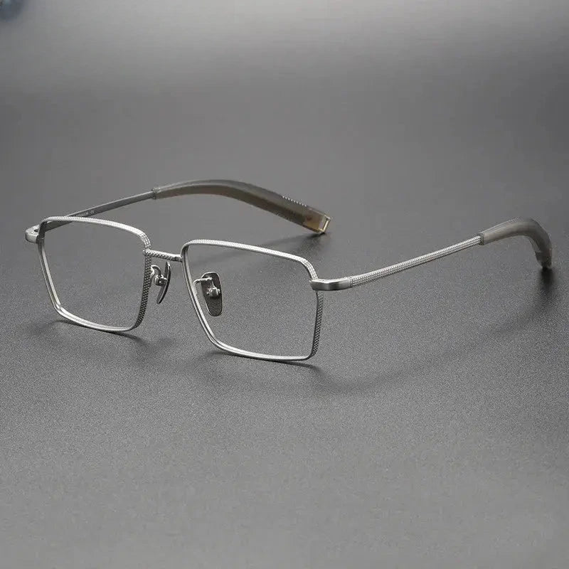 Men's Polygon Full Rim Titanium Prescription Glasses 707519 — view 7 | Rx Spectacle