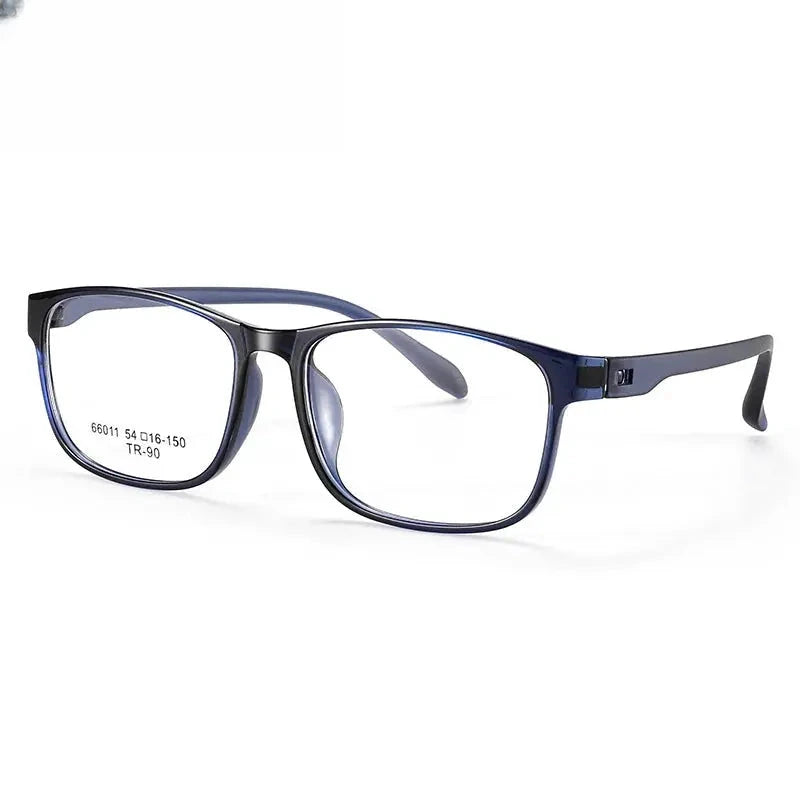 Unisex Square Full Rim Titanium Prescription Glasses 966011 — view 6 | Rx Spectacle