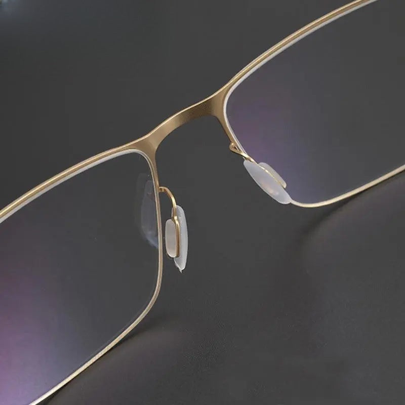 Unisex Square Full Rim Titanium Screwless Prescription Glasses Gxyj655 — view 13 | Rx Spectacle