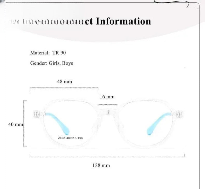 Unisex Round Full Rim Titanium Prescription Glasses 2602 — view 13 | Rx Spectacle