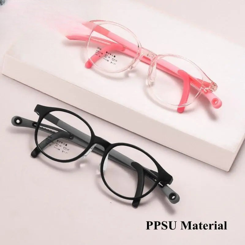 Unisex Round Full Rim Titanium Prescription Glasses 5028 — view 13 | Rx Spectacle