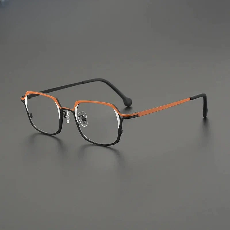 Women's Browline Full Rim Titanium Prescription Glasses G85857 — view 8 | Rx Spectacle