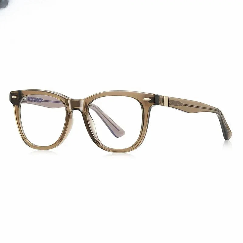 Unisex Square Full Rim Titanium Prescription Glasses 882230 — view 8 | Rx Spectacle