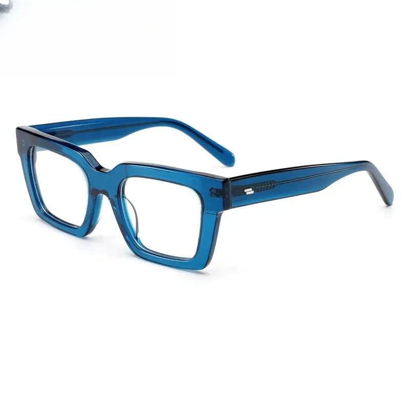 Unisex Square Full Rim Acetate Prescription Glasses Gxyj-1181 — view 10 | Rx Spectacle