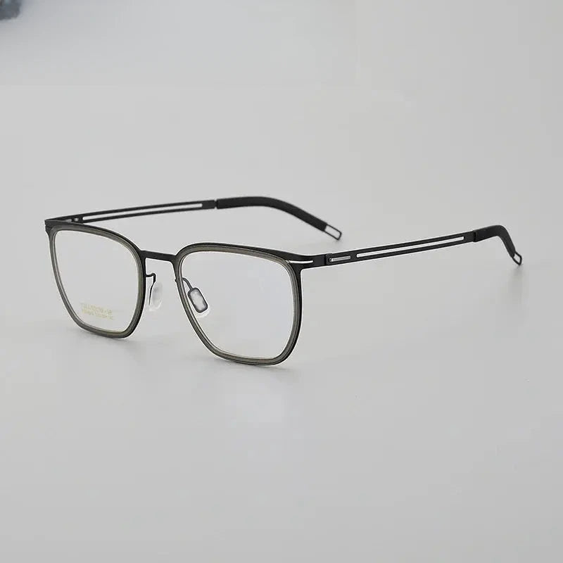 Women's Square Full Rim Titanium Prescription Glasses 88814 — view 6 | Rx Spectacle