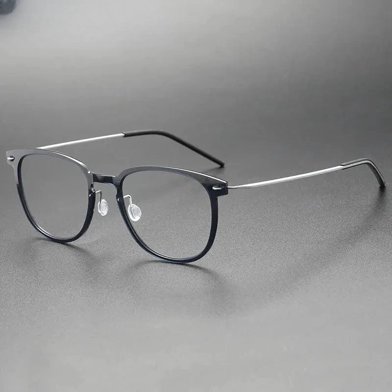 Women's Square Full Rim Titanium Prescription Glasses 316549 — view 10 | Rx Spectacle