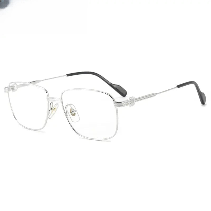 Women's Square Full Rim Titanium Prescription Glasses 20294 — view 4 | Rx Spectacle