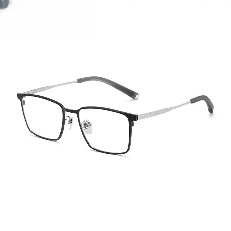Women's Square Full Rim Titanium Prescription Glasses 59861 — view 6 | Rx Spectacle