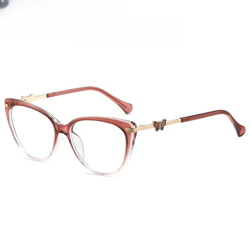 Women's Cat Eye Full Rim TR90 Prescription Glasses 823005 — view 8 | Rx Spectacle