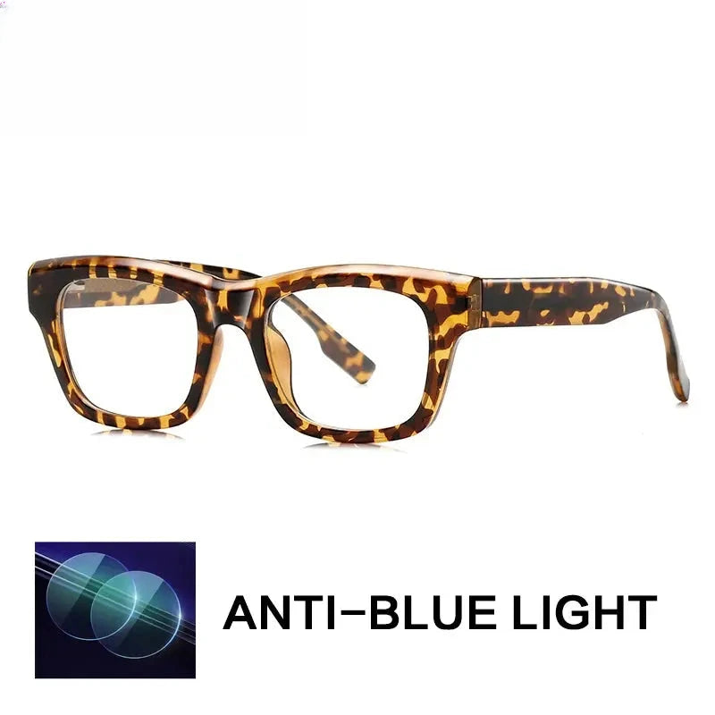 Men's Square Full Rim Titanium Prescription Glasses 762053 — view 7 | Rx Spectacle