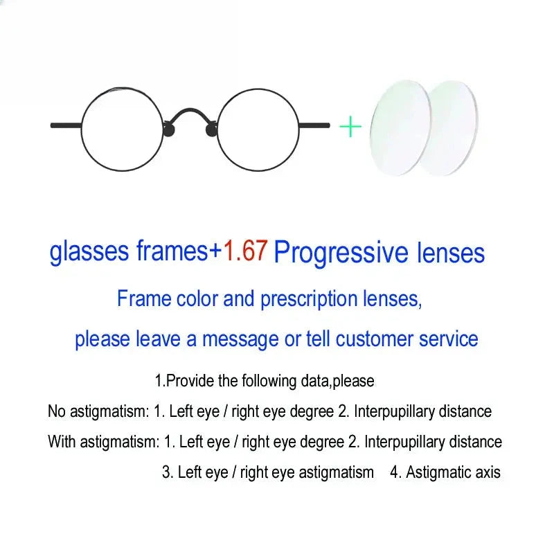 Women's Round Full Rim Alloy Prescription Glasses 811008 — view 9 | Rx Spectacle