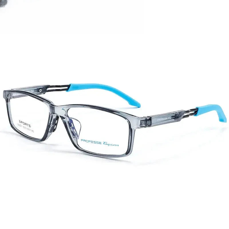 Unisex Square Full Rim Titanium Prescription Glasses 62018 — view 6 | Rx Spectacle