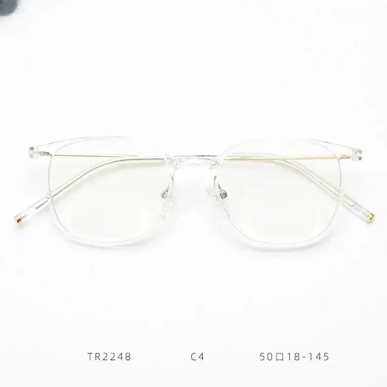 Unisex Square Full Rim Titanium Prescription Glasses 224876 — view 12 | Rx Spectacle