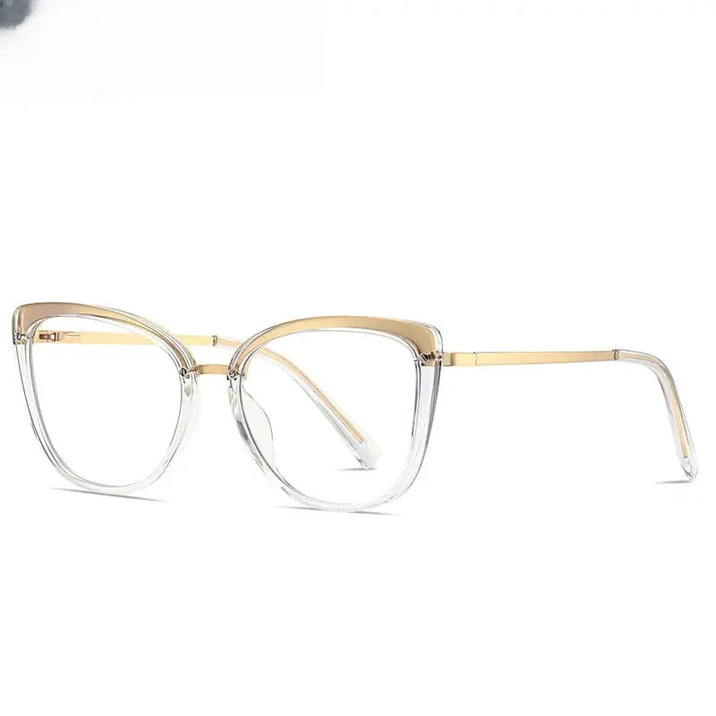 Women's Cat Eye Full Rim TR90 Prescription Glasses 882076 — view 8 | Rx Spectacle