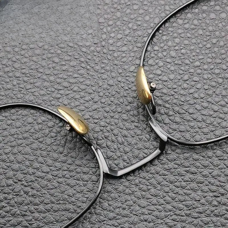 Unisex Square Full Rim Titanium Prescription Glasses Gxyj840 — view 10 | Rx Spectacle