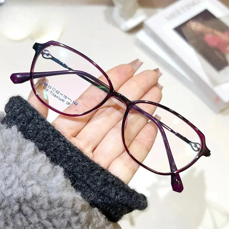 Women's Oval Full Rim TR90 Prescription Glasses 37123 — view 6 | Rx Spectacle
