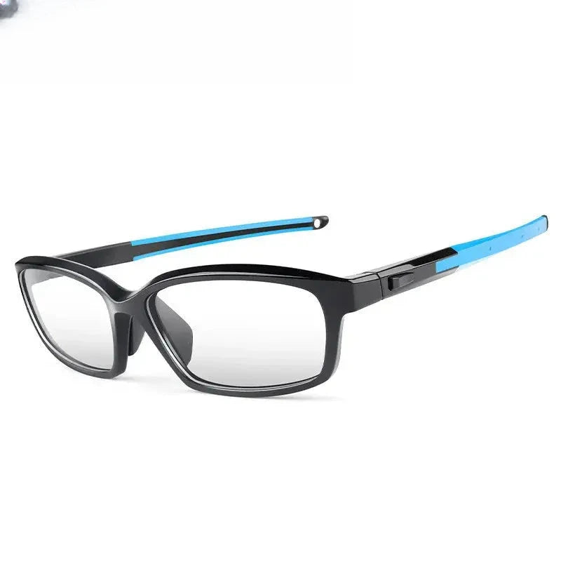 Men's Square Full Rim Titanium Prescription Glasses 611018 — view 7 | Rx Spectacle