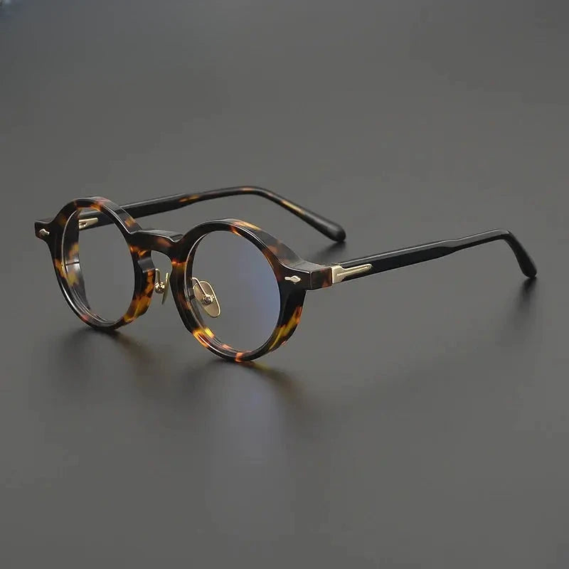 Unisex Round Full Rim Acetate Prescription Glasses Gxyj2260 — view 6 | Rx Spectacle