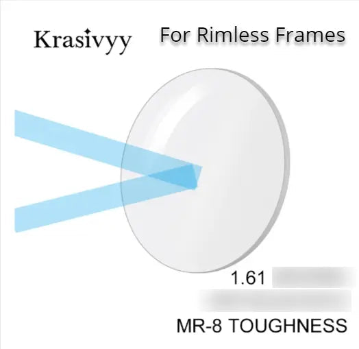 1.61 Index MR-8 Single Vision Clear Lenses — view 3 | Rx Spectacle
