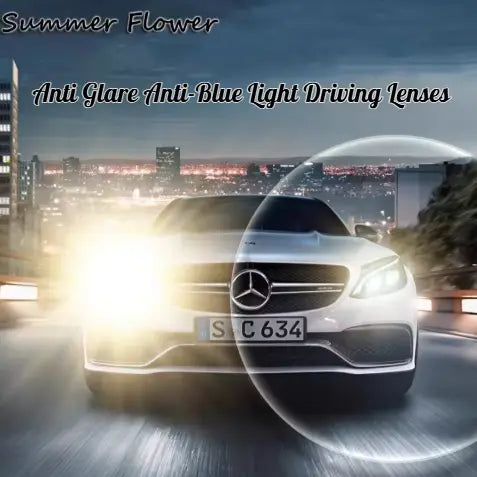 Single Vision Anti-Blue Anti-Glare Driving Clear Lenses — view 1 | Rx Spectacle