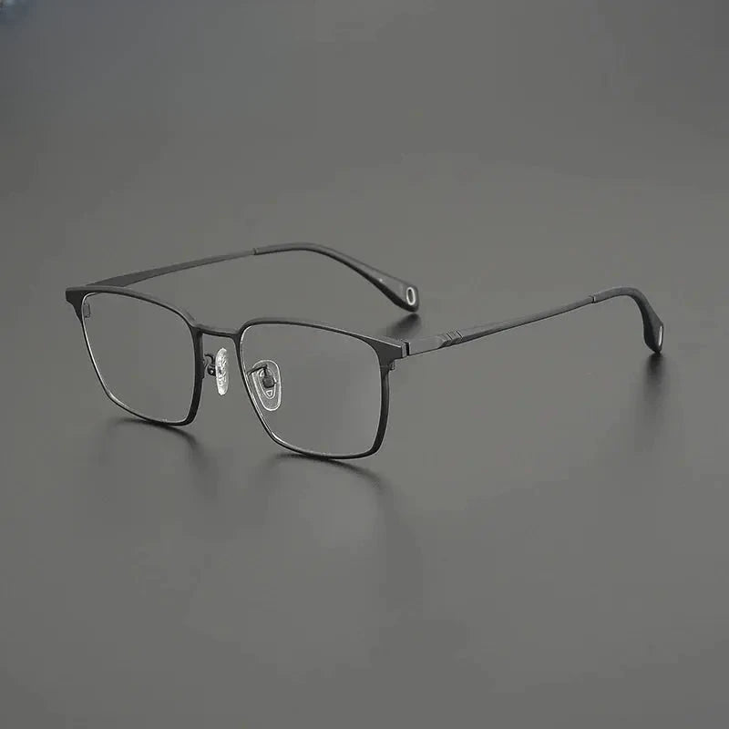 Women's Square Full Rim Titanium Flat Top Prescription Glasses G85856 — view 3 | Rx Spectacle
