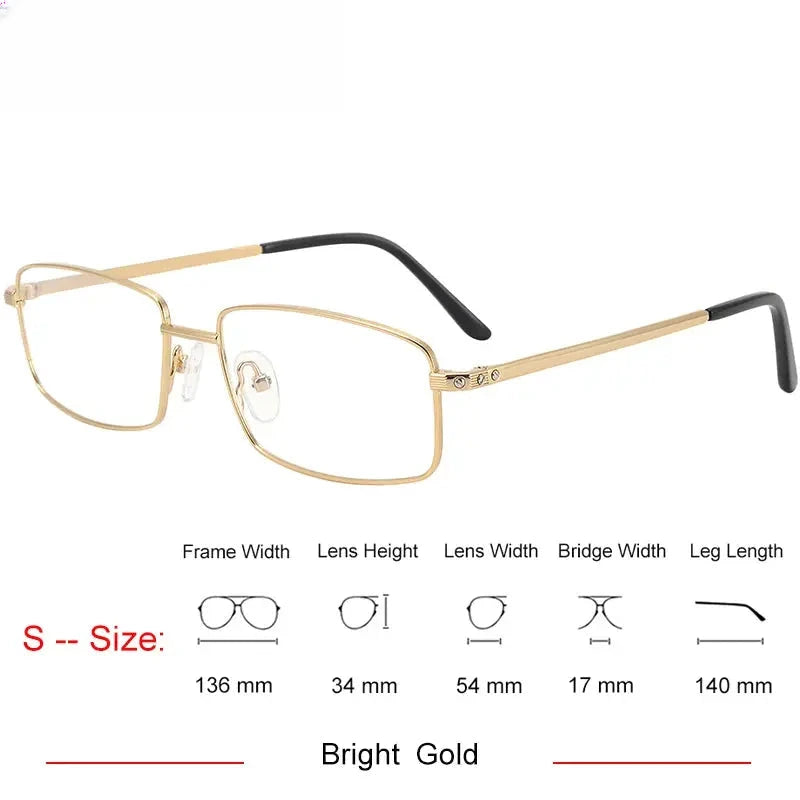 Unisex Square Full Rim Titanium Prescription Glasses 310085 — view 6 | Rx Spectacle