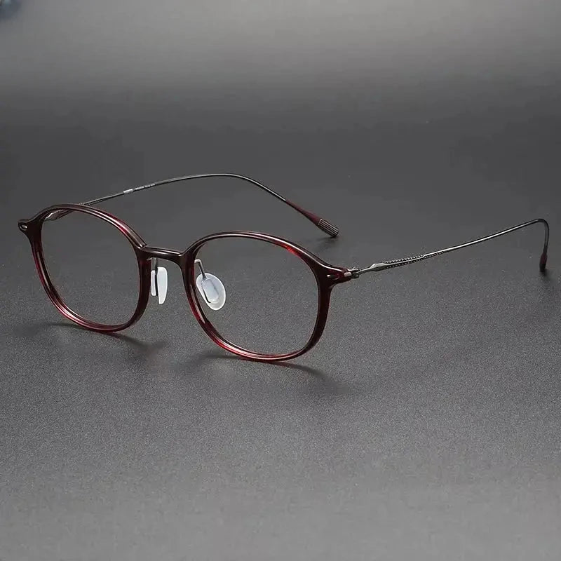 Women's Square Full Rim Titanium Prescription Glasses 928653 — view 1 | Rx Spectacle