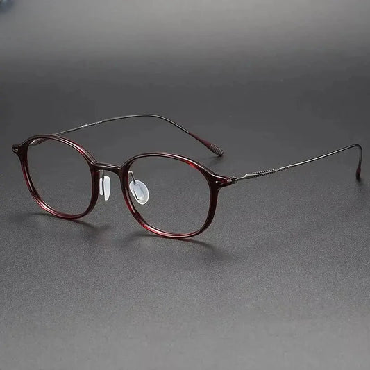 Women's Square Full Rim Titanium Prescription Glasses 928653 — view 1 | Rx Spectacle