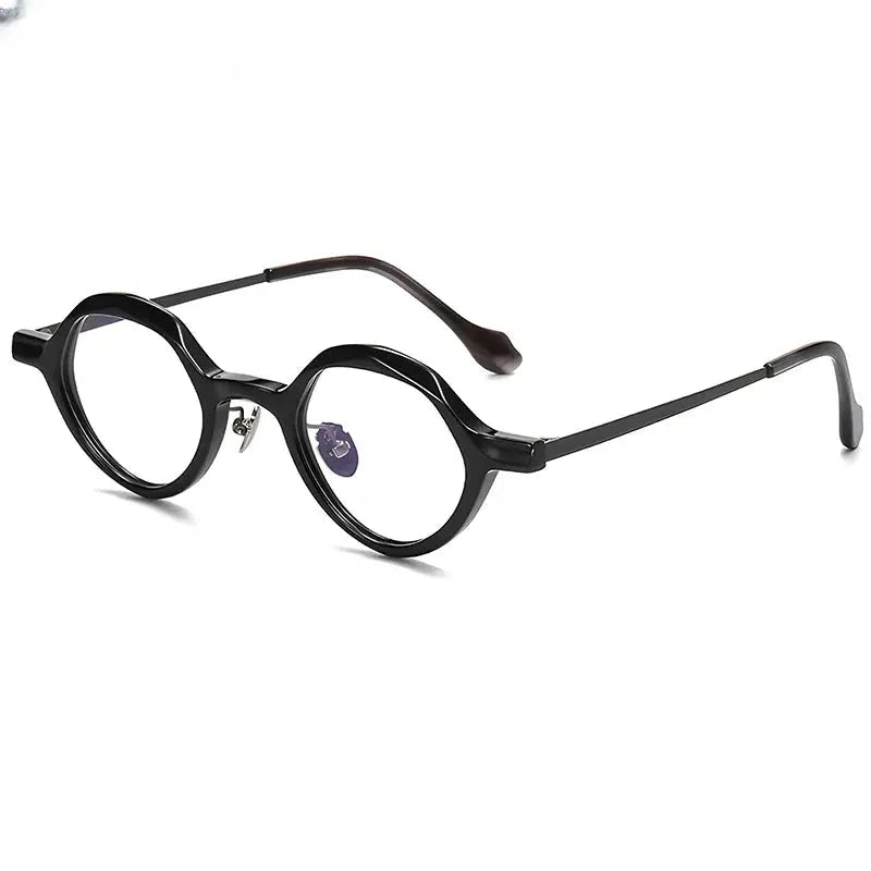 Unisex Oval Full Rim Titanium Prescription Glasses 96071 — view 1 | Rx Spectacle