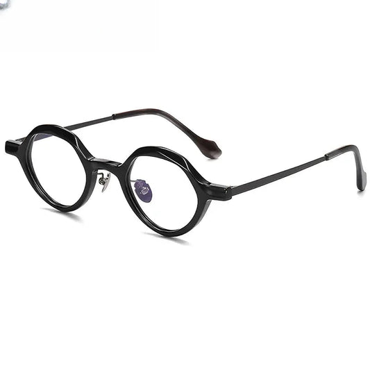 Unisex Oval Full Rim Titanium Prescription Glasses 96071 — view 1 | Rx Spectacle