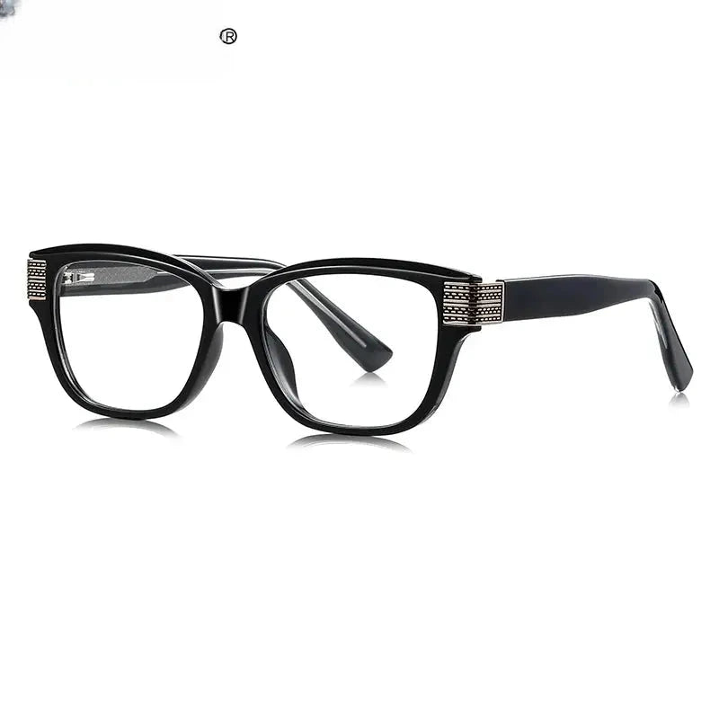 Unisex Square Full Rim Titanium Reading Glasses 313108 — view 1 | Rx Spectacle
