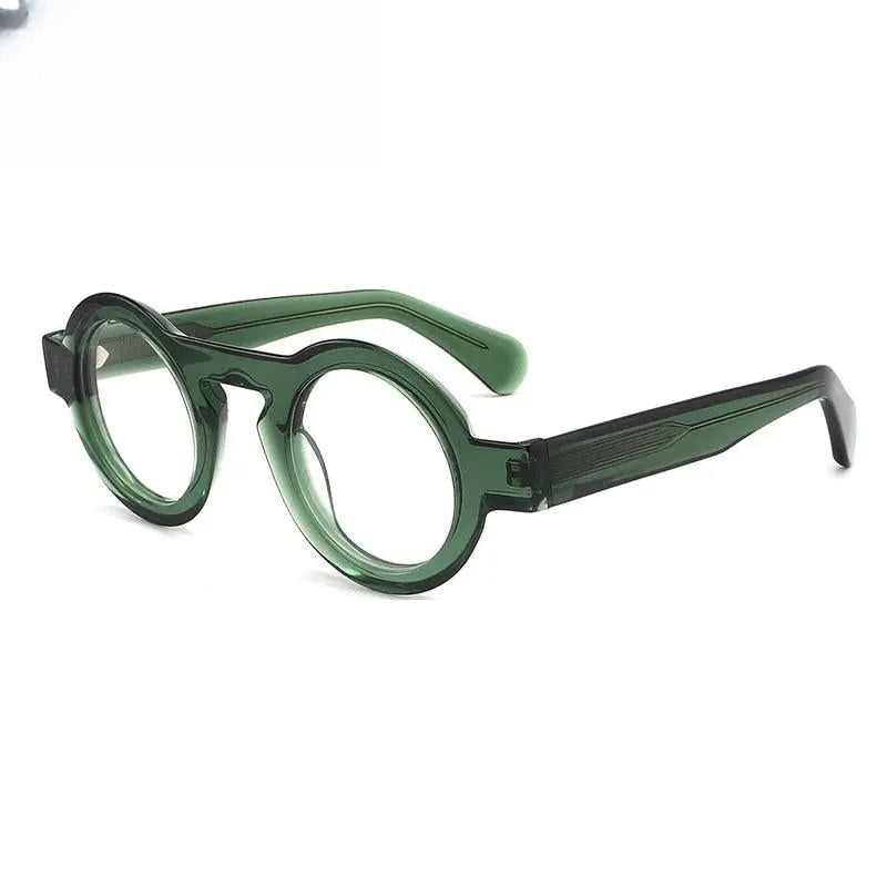 Unisex Round Full Rim Acetate Prescription Glasses Gxyj771 — view 9 | Rx Spectacle