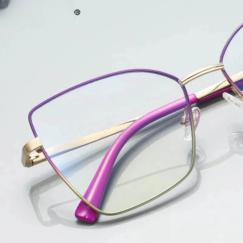 Unisex Butterfly Full Rim Titanium Reading Glasses 3086 — view 2 | Rx Spectacle