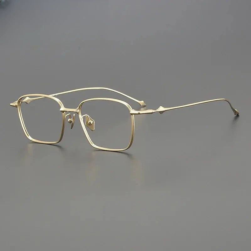 Unisex Square Full Rim Titanium Prescription Glasses Gxyj1494 — view 7 | Rx Spectacle