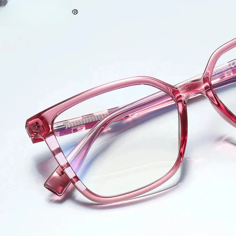 Women's Square Full Rim Alloy Reading Glasses 2132 — view 2 | Rx Spectacle