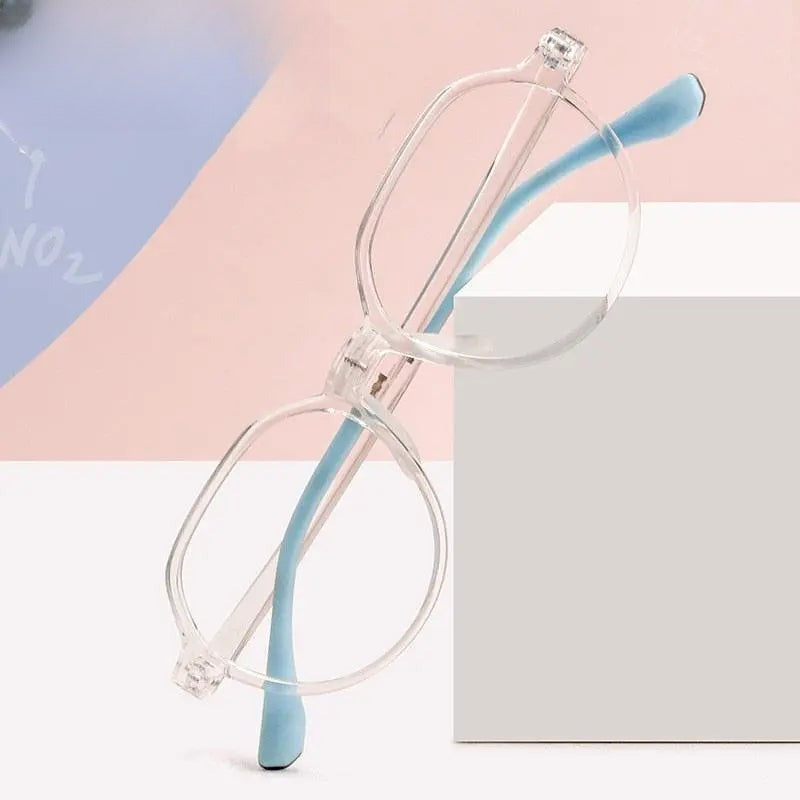 Unisex Round Full Rim Titanium Prescription Glasses 2602 — view 10 | Rx Spectacle